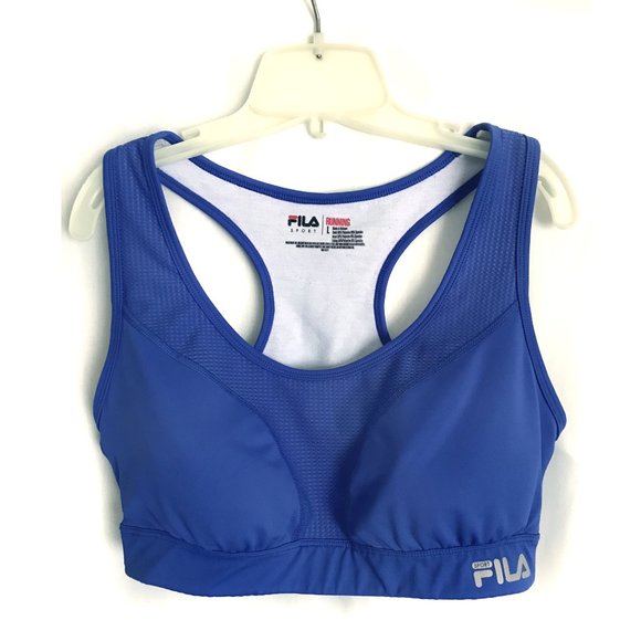 Women's sport top tanktop crop top. blue. Fila Activewear. Size L - Picture 1 of 5
